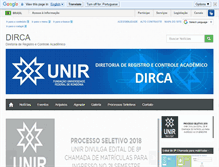 Tablet Screenshot of dirca.unir.br