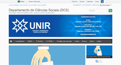 Desktop Screenshot of cienciassociais.unir.br