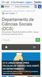 Mobile Screenshot of cienciassociais.unir.br