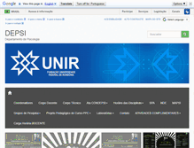 Tablet Screenshot of depsi.unir.br