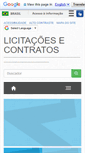 Mobile Screenshot of licitacoes.unir.br