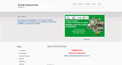 Desktop Screenshot of mestradogeografia.unir.br