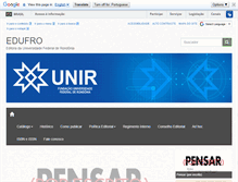 Tablet Screenshot of edufro.unir.br