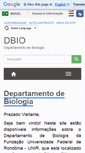 Mobile Screenshot of dbio.unir.br