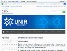 Tablet Screenshot of dbio.unir.br
