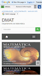 Mobile Screenshot of dmat.unir.br