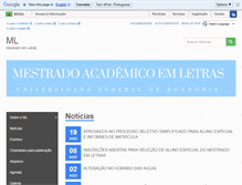 Tablet Screenshot of mestradoemletras.unir.br